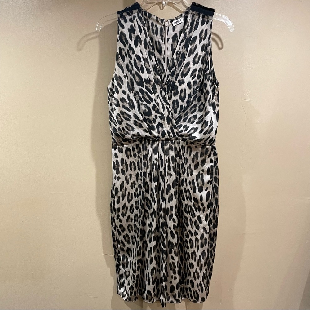 L’AGENCE Leopard Print Sleeveless Dress